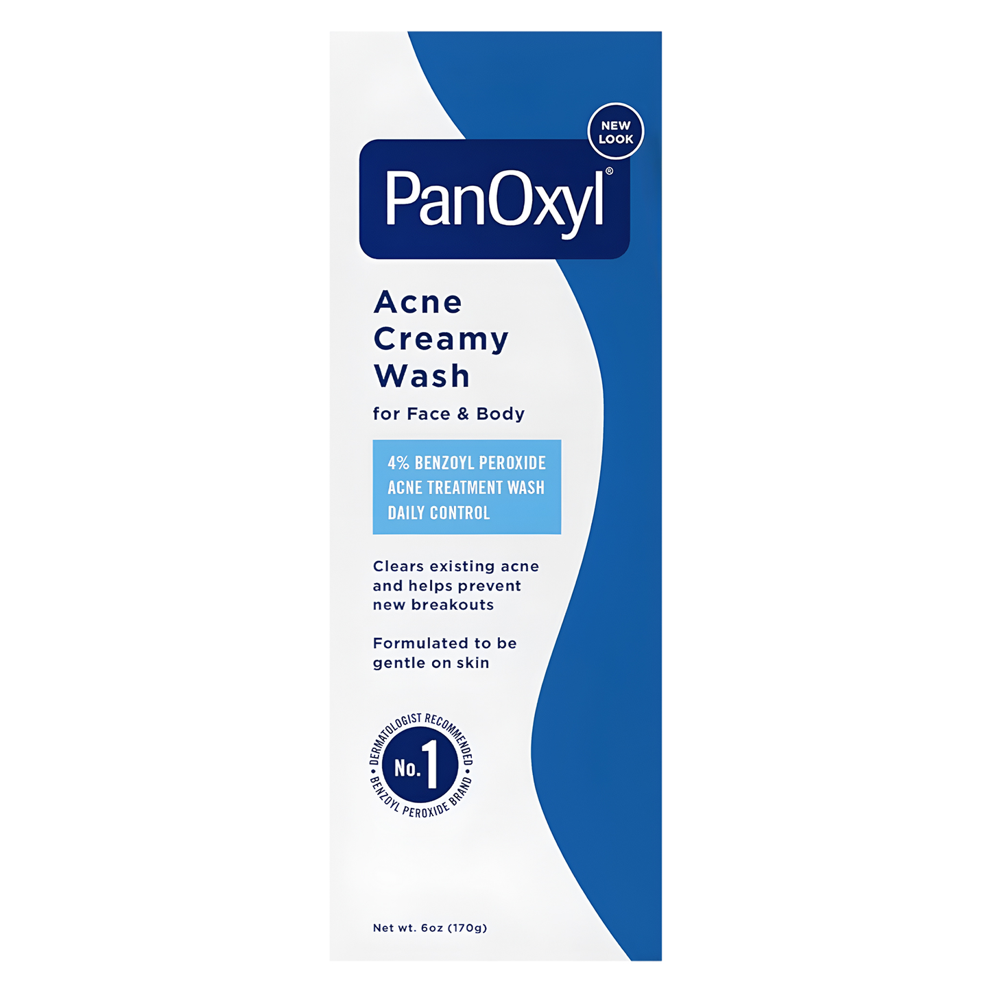 PanOxyl ®️ Acne Creamy Wash 4% Benzoyl Peroxide Daily Control • Acne Creamy Wash Against Acne & Further Outbreak Of Acne • 1x170gr