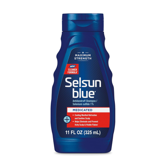 Selsun Blue ®️ Antidandruff Shampoo / Selenium Sulfide 1% Medicated • Antidandruff Shampoo Against Distressed Scalp, Itching, Irritation, Flaking, Redness & Scaling • 1x325ml